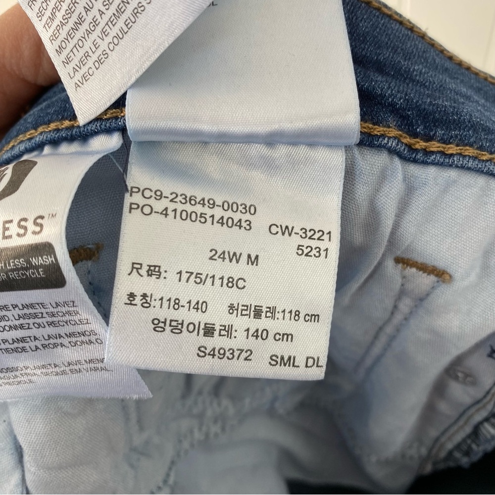 Levi's Women's Classic Bootcut Jeans Blue Stretch Size 24W Cotton Blend New - Picture 15 of 15
